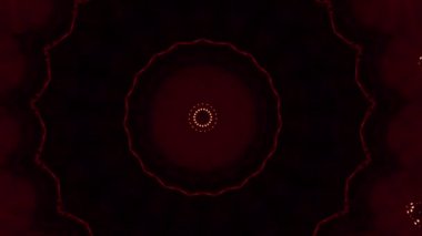 4K soyut arkaplan. Dinamik hareket eden fantezi döngüsü. Kaleydoskop.