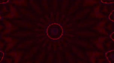 4K soyut arkaplan. Dinamik hareket eden fantezi döngüsü. Kaleydoskop.