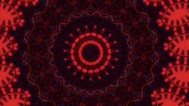 4K soyut arkaplan. Dinamik hareket eden fantezi döngüsü. Kaleydoskop.