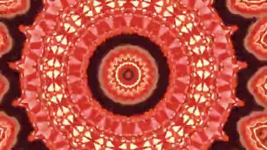 4K soyut arkaplan. Dinamik hareket eden fantezi döngüsü. Kaleydoskop.