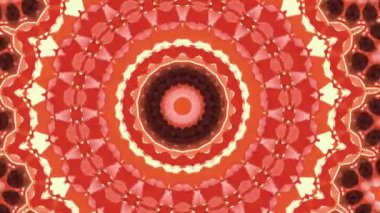 4K soyut arkaplan. Dinamik hareket eden fantezi döngüsü. Kaleydoskop.