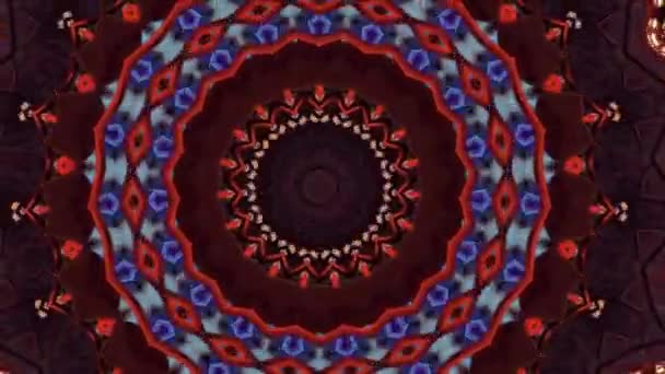 4K abstracte achtergrond. Dynamische bewegende fantasie lus. Kaleidoscoop. — Stockvideo