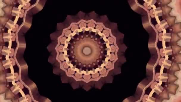 4K abstrakten Hintergrund. Dynamisch bewegte Fantasieschleife. Kaleidoskop. — Stockvideo