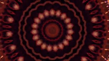 4K soyut arkaplan. Dinamik hareket eden fantezi döngüsü. Kaleydoskop.