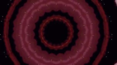 4K soyut arkaplan. Dinamik hareket eden fantezi döngüsü. Kaleydoskop.