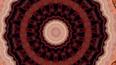 4K soyut arkaplan. Dinamik hareket eden fantezi döngüsü. Kaleydoskop.