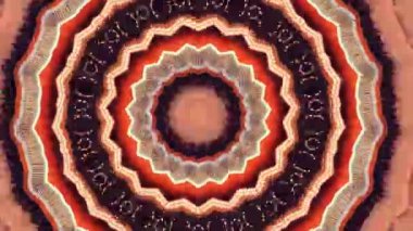 4K soyut arkaplan. Dinamik hareket eden fantezi döngüsü. Kaleydoskop.