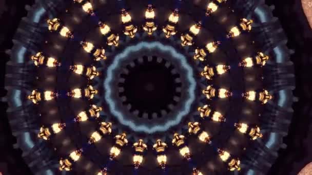 4K abstrakten Hintergrund. Dynamisch bewegte Fantasieschleife. Kaleidoskop. — Stockvideo