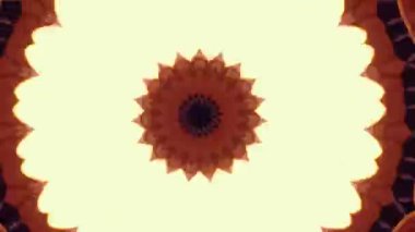 4K soyut arkaplan. Dinamik hareket eden fantezi döngüsü. Kaleydoskop.