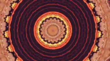 4K soyut arkaplan. Dinamik hareket eden fantezi döngüsü. Kaleydoskop.
