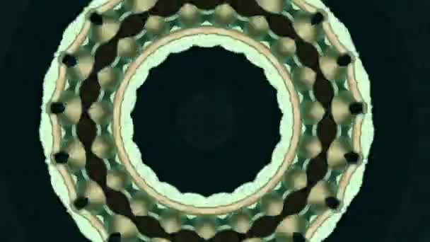 4K grüner abstrakter Hintergrund 60fps. Dynamisch bewegte Fantasieschleife. Kaleidoskop. — Stockvideo