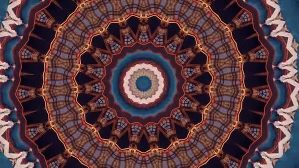 4K abstrakten Hintergrund. Dynamisch bewegte Fantasieschleife. Kaleidoskop. — Stockvideo