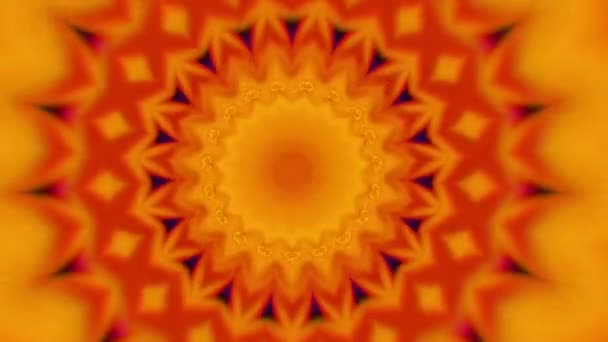 60fps rosso arancio fiamma sfondo astratto. Struttura energetica, effetto fuoco. — Video Stock