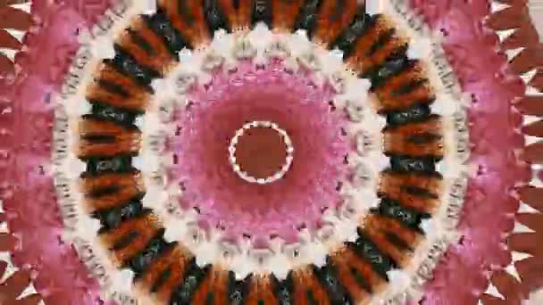 Mandala abstrakten Hintergrund, Meditation Magie reich verziert. Spirituelle Bewegung. Kosmisches Chakra. — Stockvideo