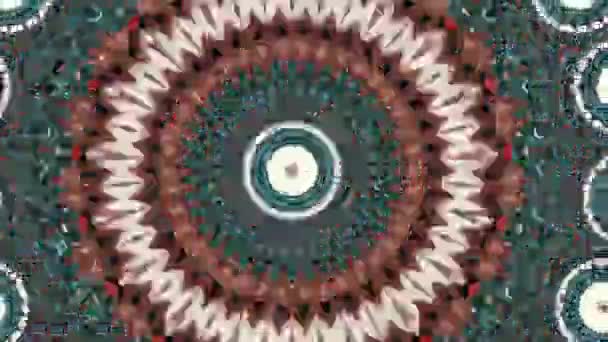 Mandala abstracte achtergrond, meditatie magie versierd. Spirituele beweging. Kosmische chakra. — Stockvideo