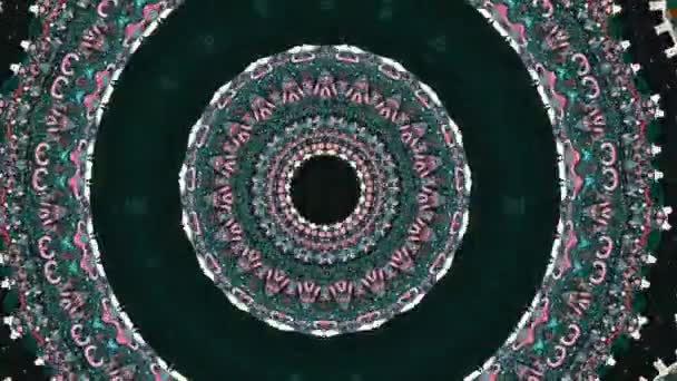 Mandala abstrakten Hintergrund, Meditation Magie reich verziert. Spirituelle Bewegung. Kosmisches Chakra. — Stockvideo