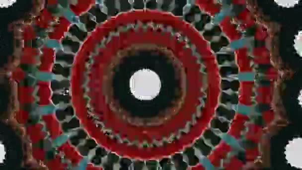 Mandala abstrakten Hintergrund, Meditation Magie reich verziert. Spirituelle Bewegung. Kosmisches Chakra. — Stockvideo