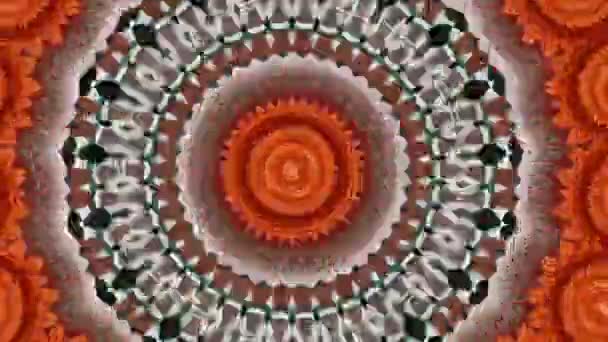 Mandala fondo abstracto, la meditación mágica adornada. Movimiento espiritual. Chakra cósmico. — Vídeo de stock