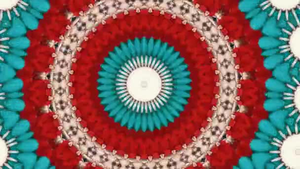 Mandala abstracte achtergrond, meditatie magie versierd. Spirituele beweging. Kosmische chakra. — Stockvideo