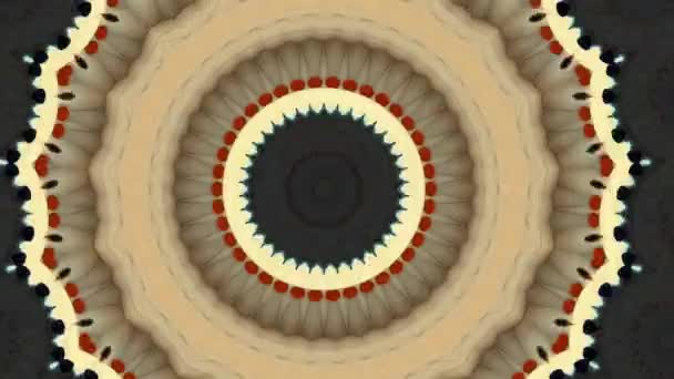 Mandala fondo abstracto, la meditación mágica adornada. Movimiento espiritual. Chakra cósmico. — Vídeo de stock