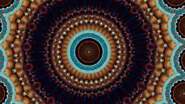 Mandala fundo abstrato, meditação magia ornamentada. Movimento espiritual. Chakra cósmico. — Vídeo de Stock