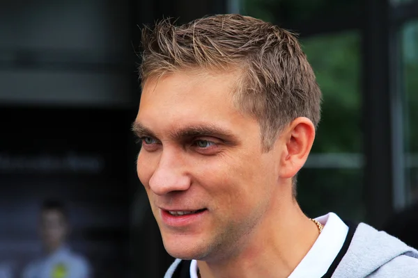 Piloto da Renault F1 Team Vitaly Petrov — Fotografia de Stock