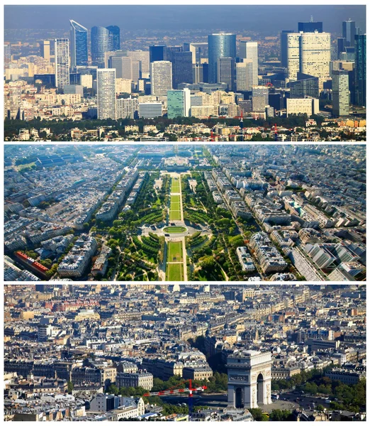 Zestaw kolaż zdjęć Paryża — Zdjęcie stockowe