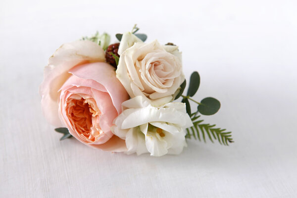 Boutonniere with roses
