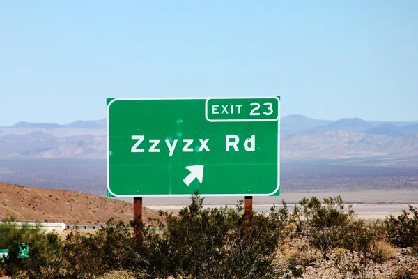 Zzyzx is the last word in the dictionary — Stock Photo, Image