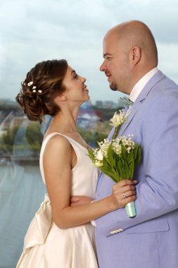 Güzel gelin ve damat