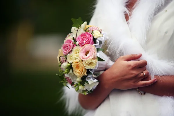 Bouquet da sposa da rose — Foto Stock
