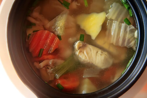 Cambodian traditional fish soup — Stock Photo, Image