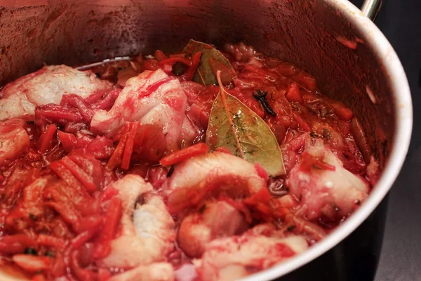 Stufato di pesce di marinato — Foto Stock