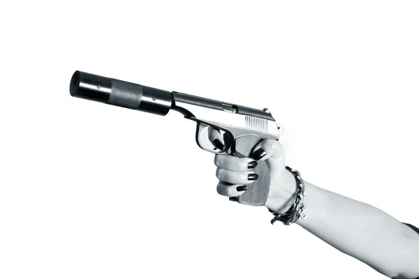 Svart pistol — Stockfoto