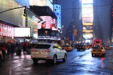 Times Meydanı. New york city
