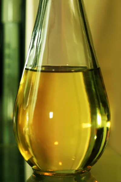 Olive oil in bottle — Stock Photo, Image