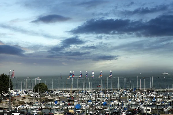 America's Cup-ban San Francisco — Stock Fotó