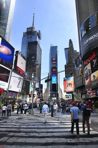 Times Squarella New York kaupunki — kuvapankkivalokuva