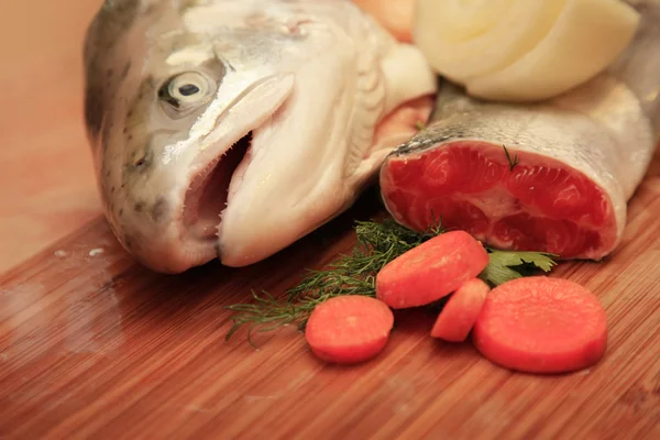 Verse zalm — Stockfoto