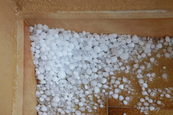 Pile of hail — Stock Photo, Image