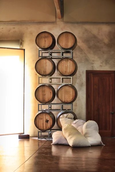 Barrels of wine and sugar — Stock Photo, Image