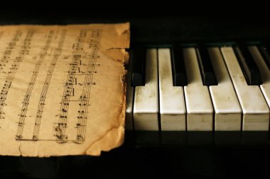 piyano ve eski notları