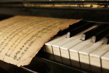 piyano ve eski notları
