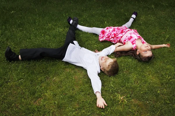 Bror och syster — Stockfoto