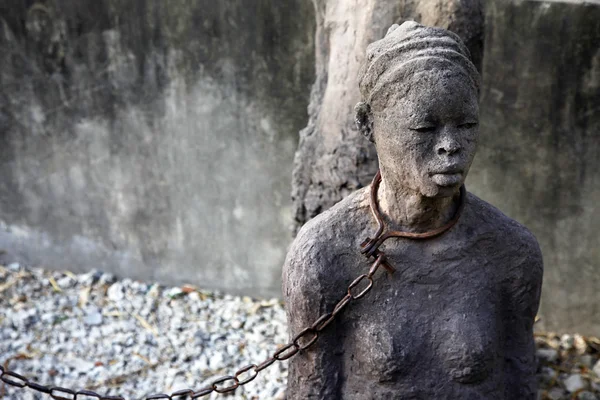 Estátua de comércio de escravos africanos — Fotografia de Stock