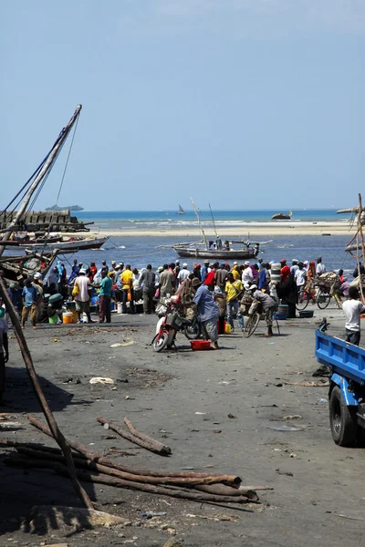 Vismarkt in Stone Town — Stockfoto