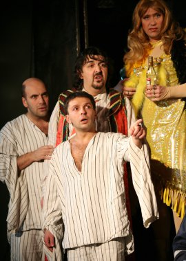 Russian actors in performance