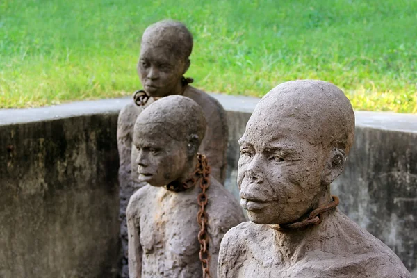 Statue de la traite des esclaves africains — Photo