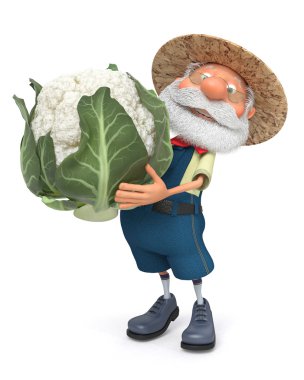 ope lahana ile yaşlı çiftçi 3D çizim maliyeti