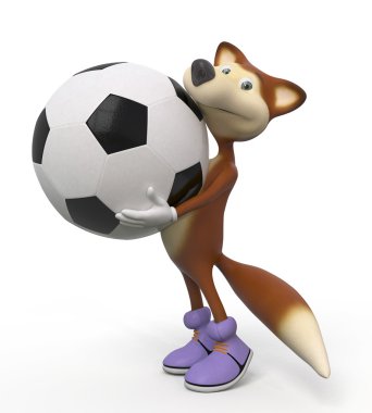 3D tilkiler futbolcu